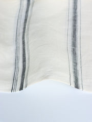 Load image into Gallery viewer, Black Vertical Stripe on Ivory Handwoven Linen
