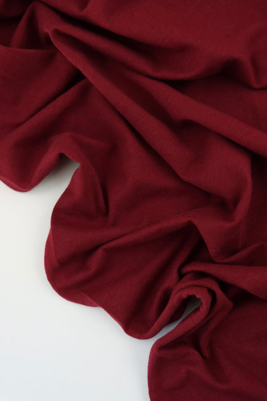 Maroon Lightweight Cotton Spandex Jersey