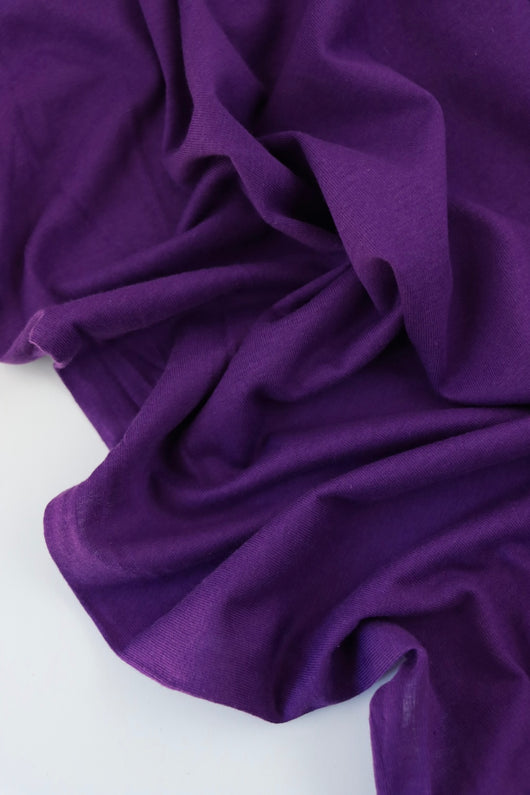 Purple Lightweight Cotton Spandex Jersey
