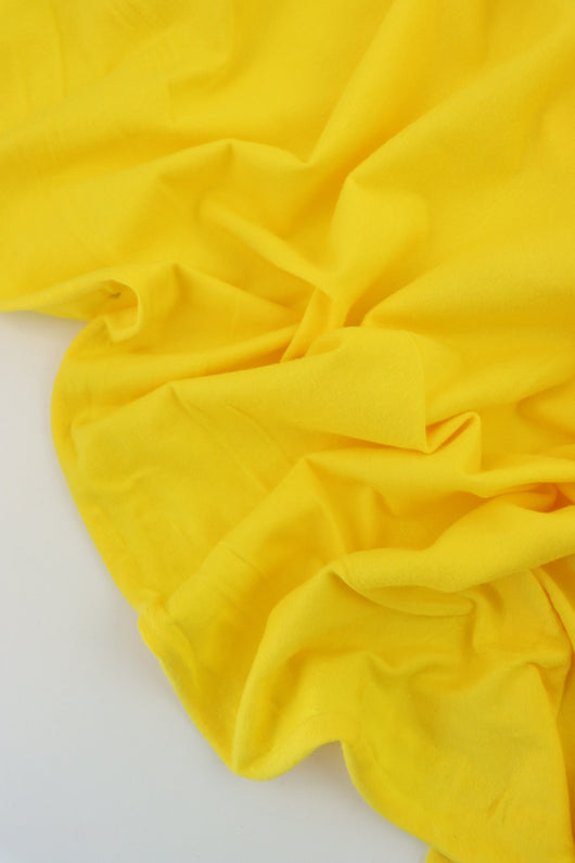 Yellow Lightweight Cotton Spandex Jersey