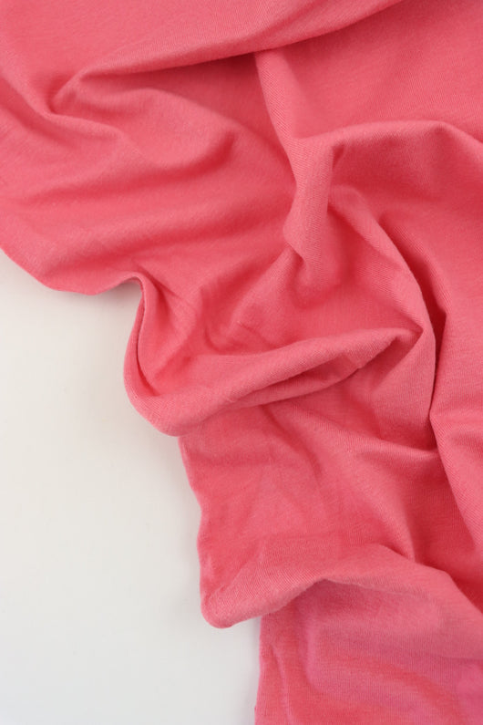 Bubblegum Lightweight Cotton Spandex Jersey