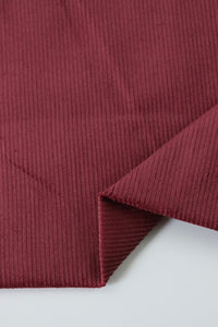 Burgundy Rose 11 Wale Manchester Stretch Corduroy