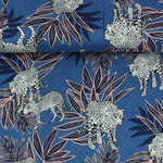 Load image into Gallery viewer, On The Prowl (Blue) Rayon Challis
