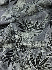 Load image into Gallery viewer, On The Prowl (Black) Rayon Challis