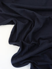 Load image into Gallery viewer, Navy Lightweight Cotton Spandex Jersey