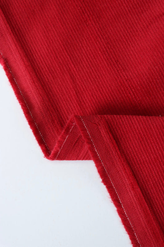 Red 11 Wale Manchester Stretch Corduroy