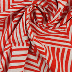 Load image into Gallery viewer, Red Line Art Rayon Challis
