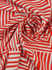 Load image into Gallery viewer, Red Line Art Rayon Challis