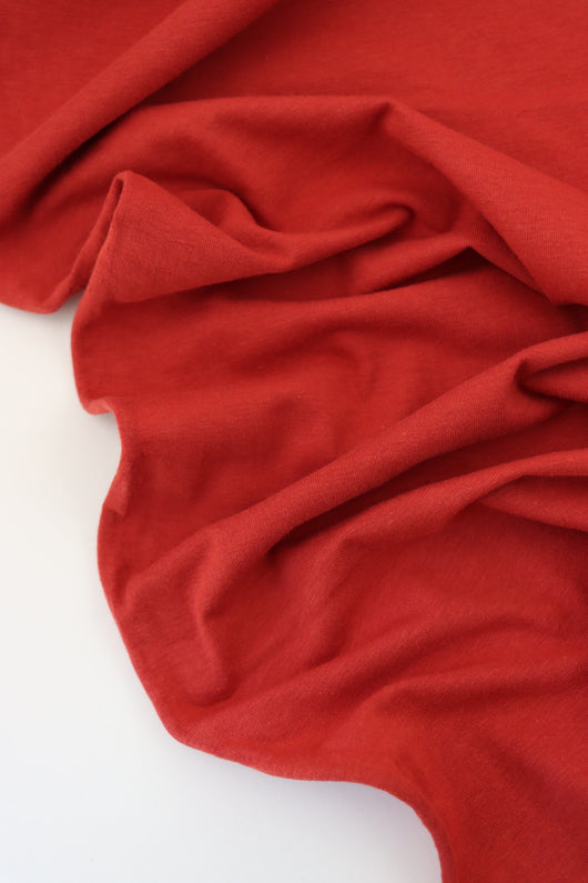 Rust Lightweight Cotton Spandex Jersey