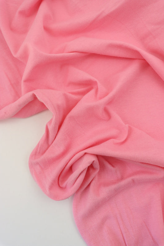 Taffy Pink Lightweight Cotton Spandex Jersey