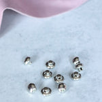 Load image into Gallery viewer, Silver 3/8" Shank Buttons | Pack of 10
