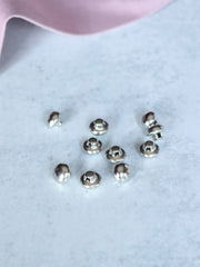 Load image into Gallery viewer, Silver 3/8" Shank Buttons | Pack of 10