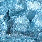 Load image into Gallery viewer, Blue Foil Pucker Wave Jacquard Activewear | Designer Deadstock
