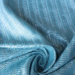Load image into Gallery viewer, Blue Foil Pucker Wave Jacquard Activewear | Designer Deadstock
