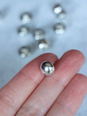 Load image into Gallery viewer, Silver 3/8" Shank Buttons | Pack of 10