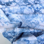 Load image into Gallery viewer, Marbled Denim Activewear Tricot | Designer Deadstock
