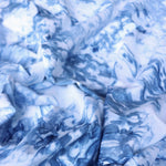 Load image into Gallery viewer, Marbled Denim Activewear Tricot | Designer Deadstock
