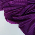 Load image into Gallery viewer, Grape Stripe Activewear Jersey | Designer Deadstock
