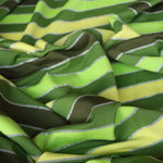 Load image into Gallery viewer, Olive/Apple/Lime/Lemon Silver Stripe Activewear Jersey | Designer Deadstock
