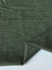 Load image into Gallery viewer, Green &amp; Black Jacquard Activewear Knit | Designer Deadstock