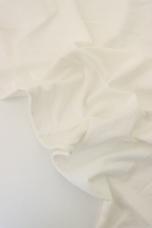 Ivory Lightweight Cotton Spandex Jersey