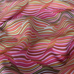 Load image into Gallery viewer, Pink &amp; Green Wave Jacquard Activewear Knit | Designer Deadstock
