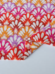 Load image into Gallery viewer, Carnival Blooms Textured Nylon Spandex | Designer Deadstock