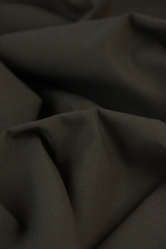 Umber Brown 100% Cotton Chambray