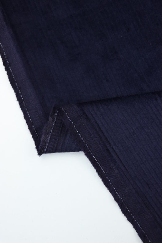 Navy 6 Wale Manchester Stretch Corduroy