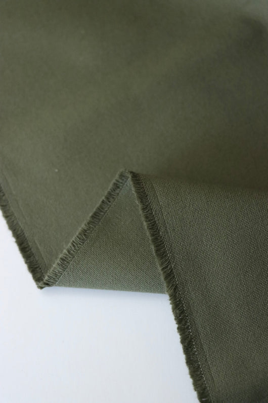 Olive 10oz Cotton Canvas | Designer Deadstock