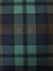 Load image into Gallery viewer, Navy/Brown/Teal 2.75" Check 10oz Cotton Canvas | Designer Deadstock