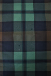 Navy/Brown/Teal 2.75" Check 10oz Cotton Canvas | Designer Deadstock