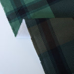 Load image into Gallery viewer, Navy/Brown/Teal 2.75" Check 10oz Cotton Canvas | Designer Deadstock
