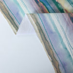 Load image into Gallery viewer, Watercolor Lines 10oz Cotton Canvas | Designer Deadstock
