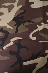 Brown Camo 10oz Cotton Canvas | Designer Deadstock