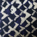 Load image into Gallery viewer, Indigo Abstract Shibori 10oz Cotton Canvas | Designer Deadstock
