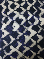 Load image into Gallery viewer, Indigo Abstract Shibori 10oz Cotton Canvas | Designer Deadstock