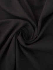 Load image into Gallery viewer, Black 100% Cotton 1x1 Heavy Rib Knit
