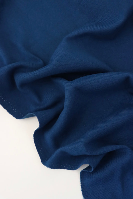 Admiral Blue 100% Cotton 1x1 Heavy Rib Knit