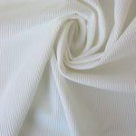 Load image into Gallery viewer, Off White Rayon Spandex Heavy 4x2 Rib Knit
