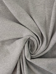 Load image into Gallery viewer, Heather Gray 100% Cotton 1x1 Heavy Rib Knit