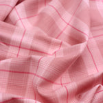 Load image into Gallery viewer, Pink/Mauve/Rose Plaid Cotton Shirting | Designer Deadstock
