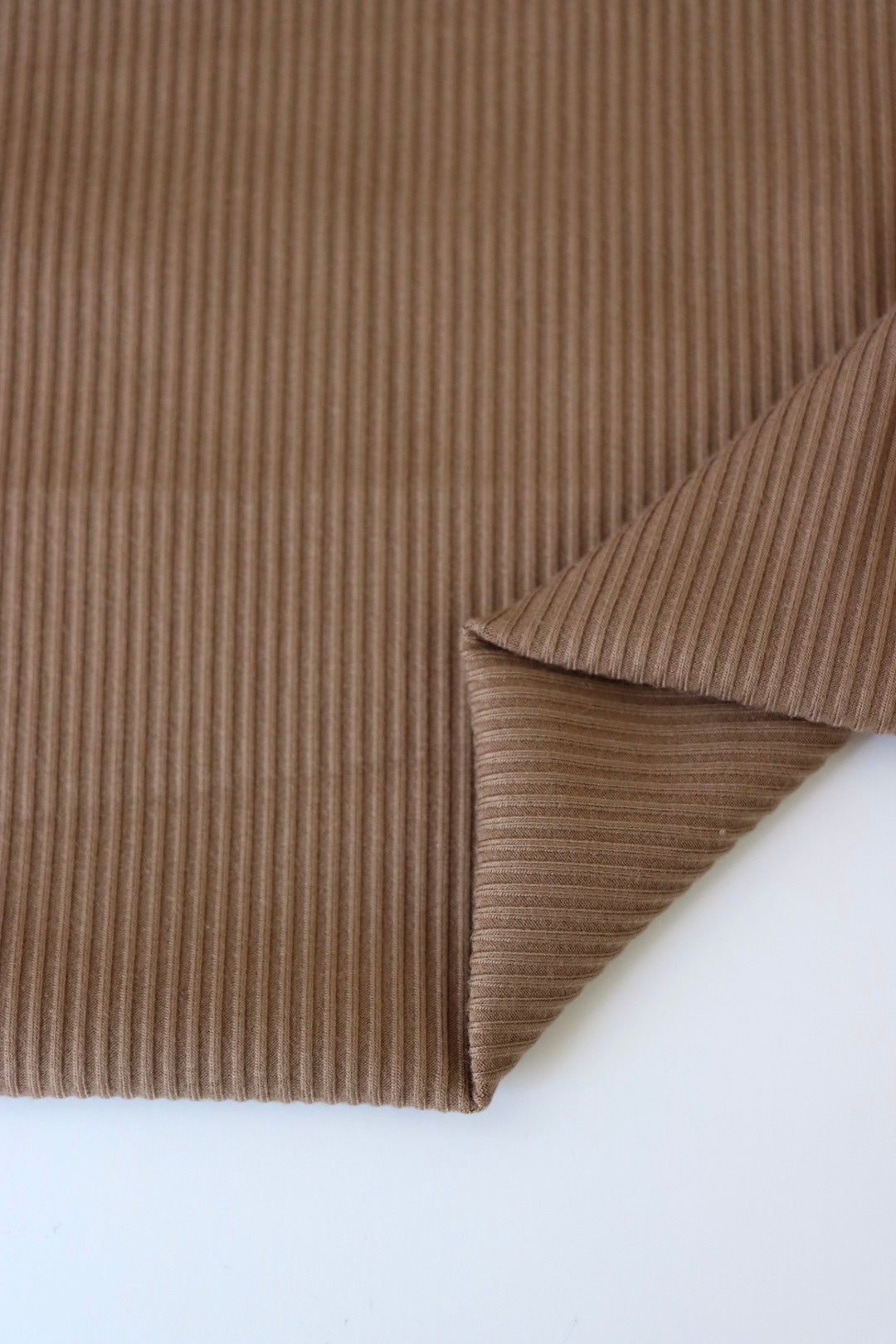 Rayon Fabric Ribbed Relic Bronze Rayon Spandex Heavy 4x2 Rib Knit | Surge Fabric Shop