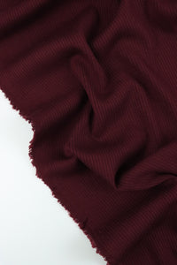 Elderberry Rayon Spandex Heavy 4x2 Rib Knit