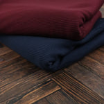Load image into Gallery viewer, Navy Rayon Spandex Heavy 4x2 Rib Knit
