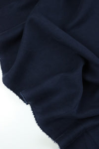 Navy Cupro Double Knit Techno