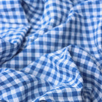 Load image into Gallery viewer, Atlantic Blue Gingham Cotton | Designer Deadstock
