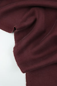 Dark Burgundy Cupro Double Knit Techno