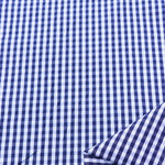 Load image into Gallery viewer, Navy Mini Gingham Cotton Shirting | Designer Deadstock (Copy)
