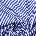 Load image into Gallery viewer, Navy Mini Gingham Cotton Shirting | Designer Deadstock (Copy)
